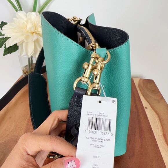 NWT Coach Willow Bucket Bag In Colorblock‎ - Picture 11 of 14